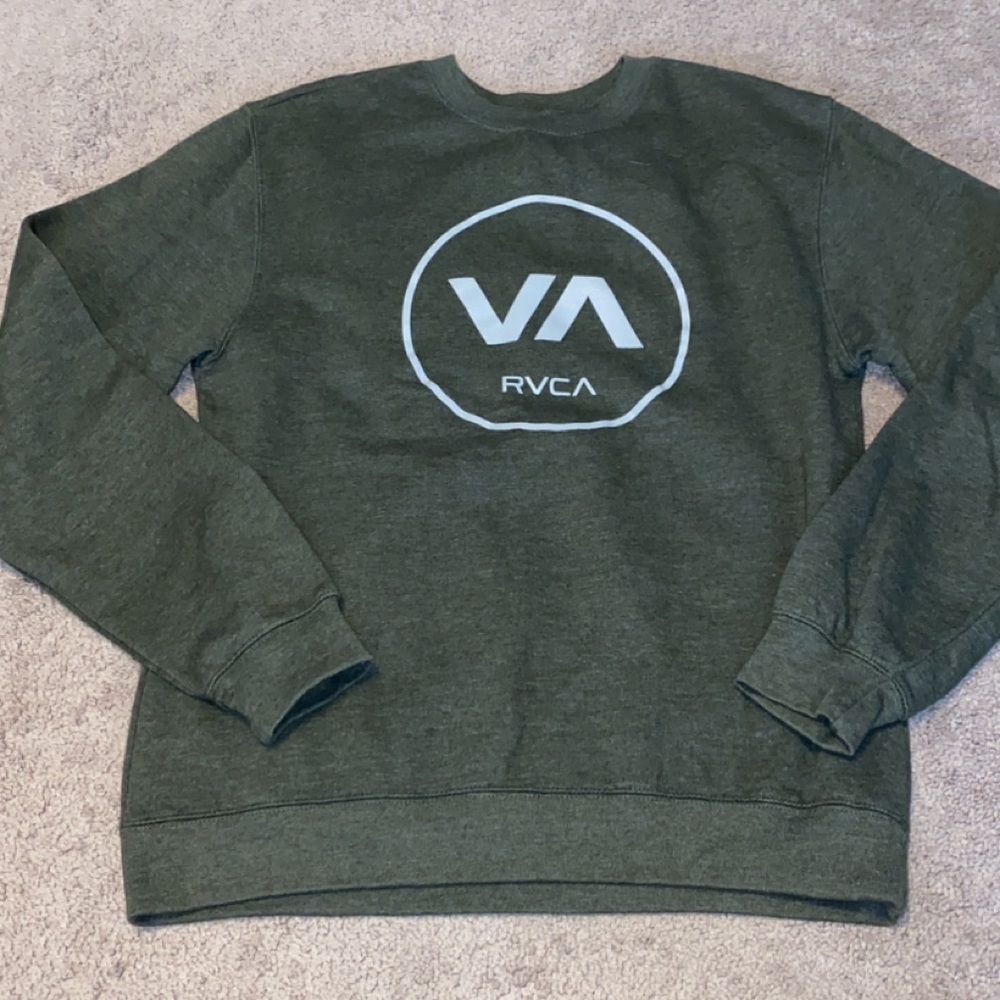 RVCA Men's Green Sweater